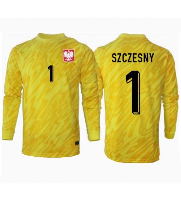 Polen Wojciech Szczesny #1 Målvakt Hemmatröja EM 2024 Långärmad